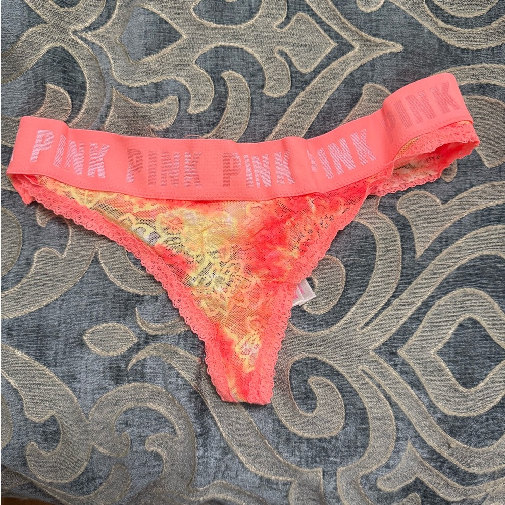 Pink Victoria secret thong size S
Brand new with tags